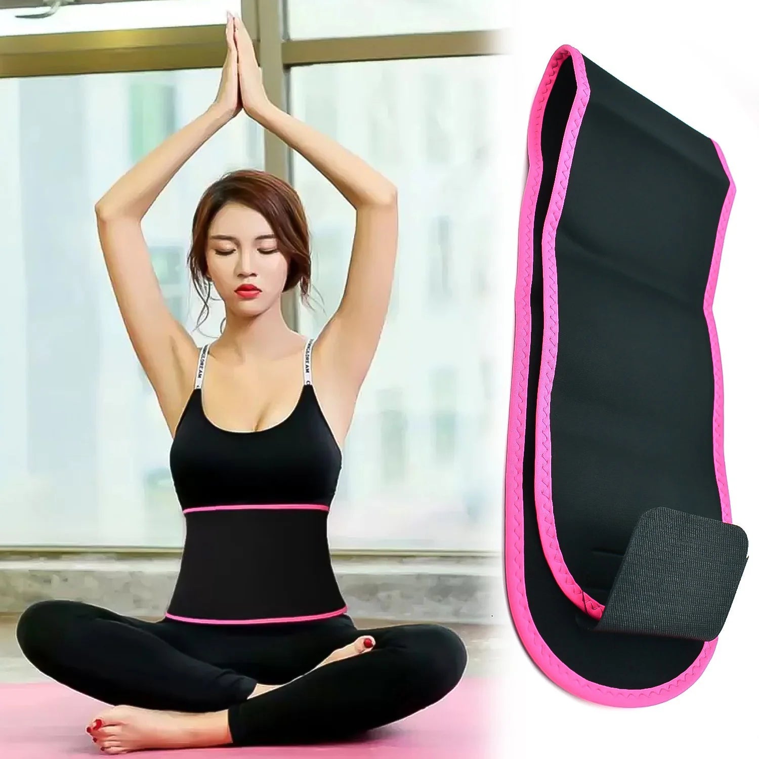 Waist Support Belt – Neoprene Ab Trainer For Back Support | Indo Glow