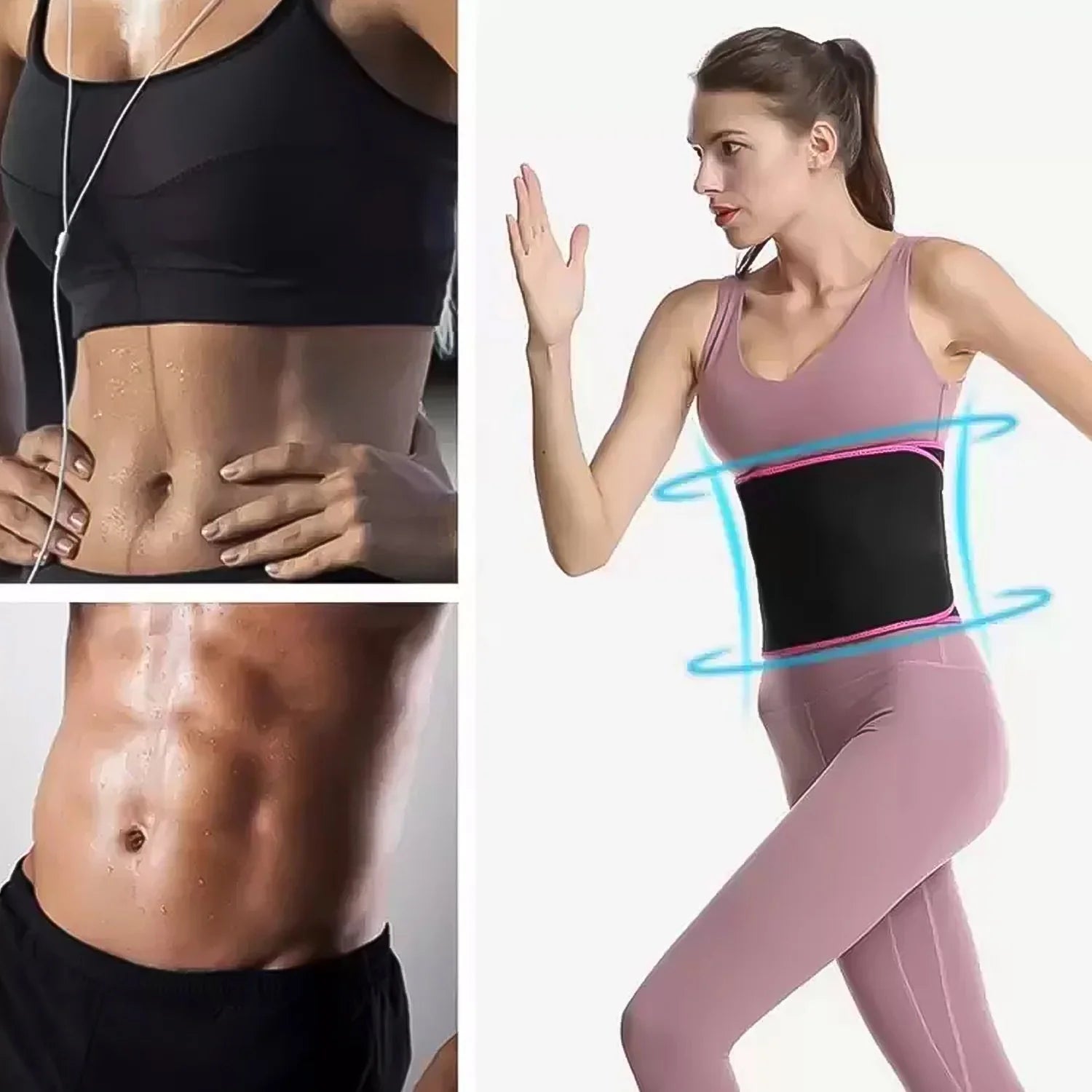 Waist Support Belt – Neoprene Ab Trainer For Back Support | Indo Glow