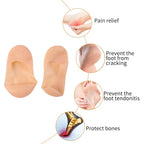 Silicone Heel Protector Socks – Soft Gel Relief For Cracked Heels