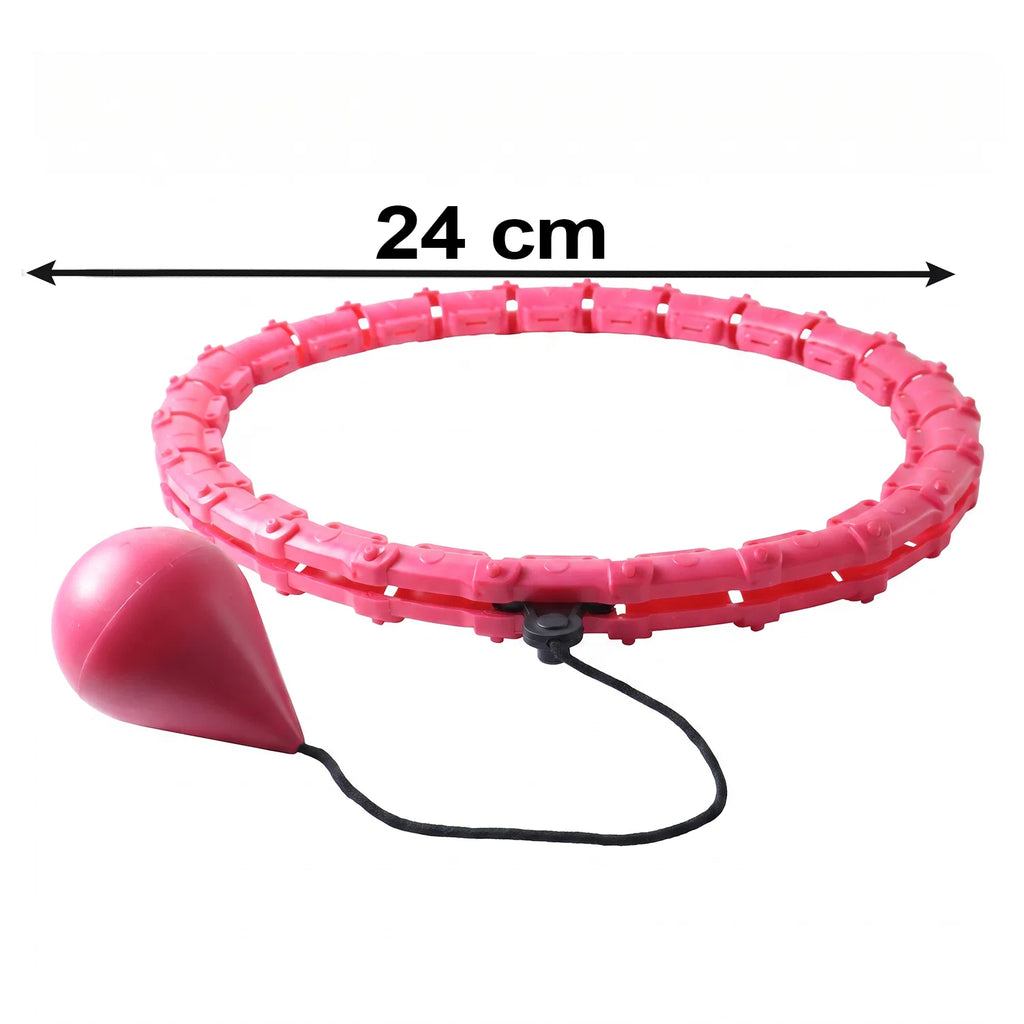 Adjustable Smart Hula Hoop Set With Weighted Ball For Fitness And Waist Exercise