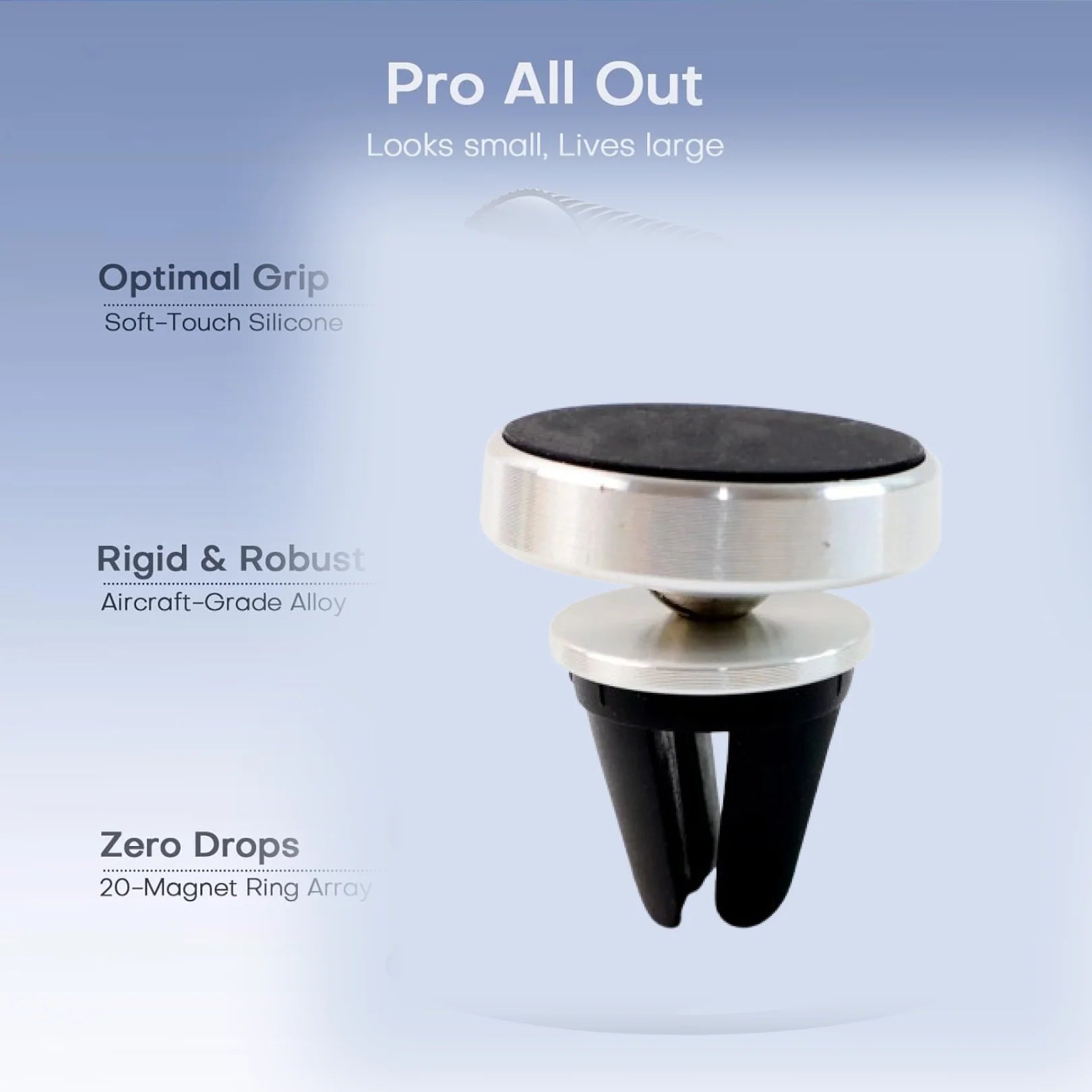 Magnetic Phone Holder Stand – 360° Rotating Secure Grip