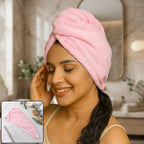 Microfiber Hair Wrap Towel Cap For Women, Quick Dry Turban For Bath And Shower
