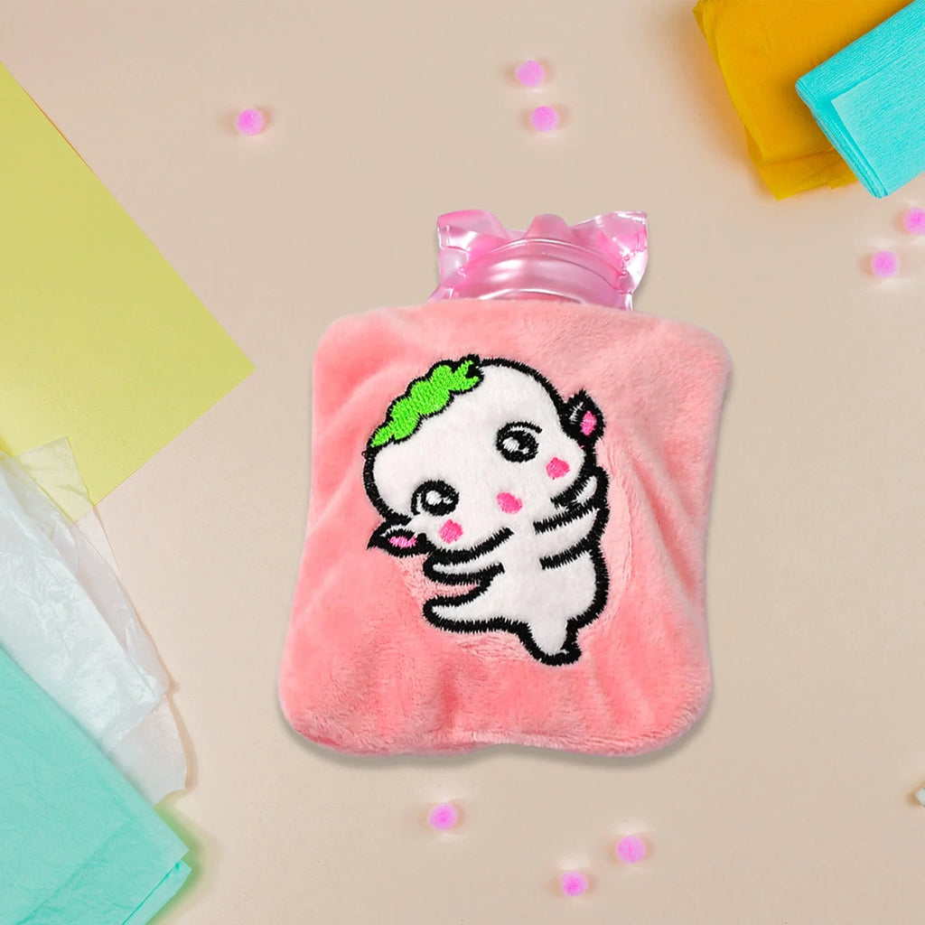 Pink Hot Water Bag – Soft Cover For Pain Relief | Indo Glow