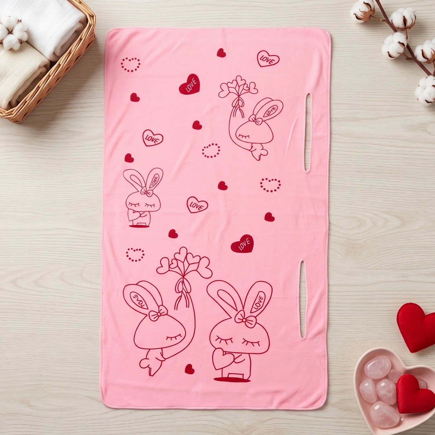 Women Wearable Bath Towel Cute Print Soft Quick Dry Bathroom Wrap (1 Pc)
