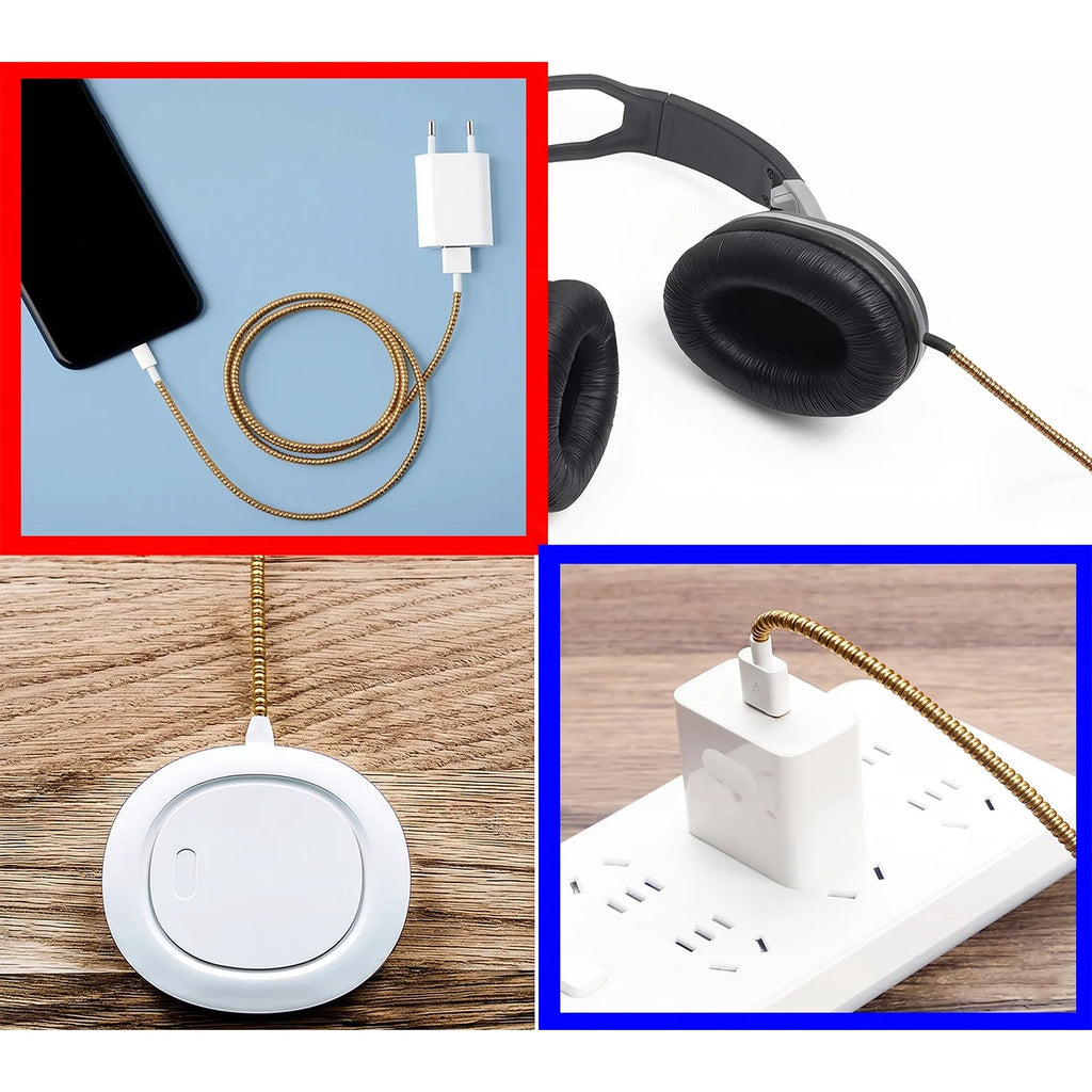 Spiral Cable Protector Sleeve – Durable Flexible Cord Saver