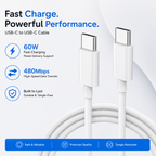 USB-C To USB-C Fast Charging Cable – 1m Durable & High-Speed Data Transfer by SSE