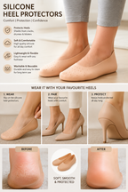 Silicone Heel Protector Socks – Soft Gel Relief For Cracked Heels